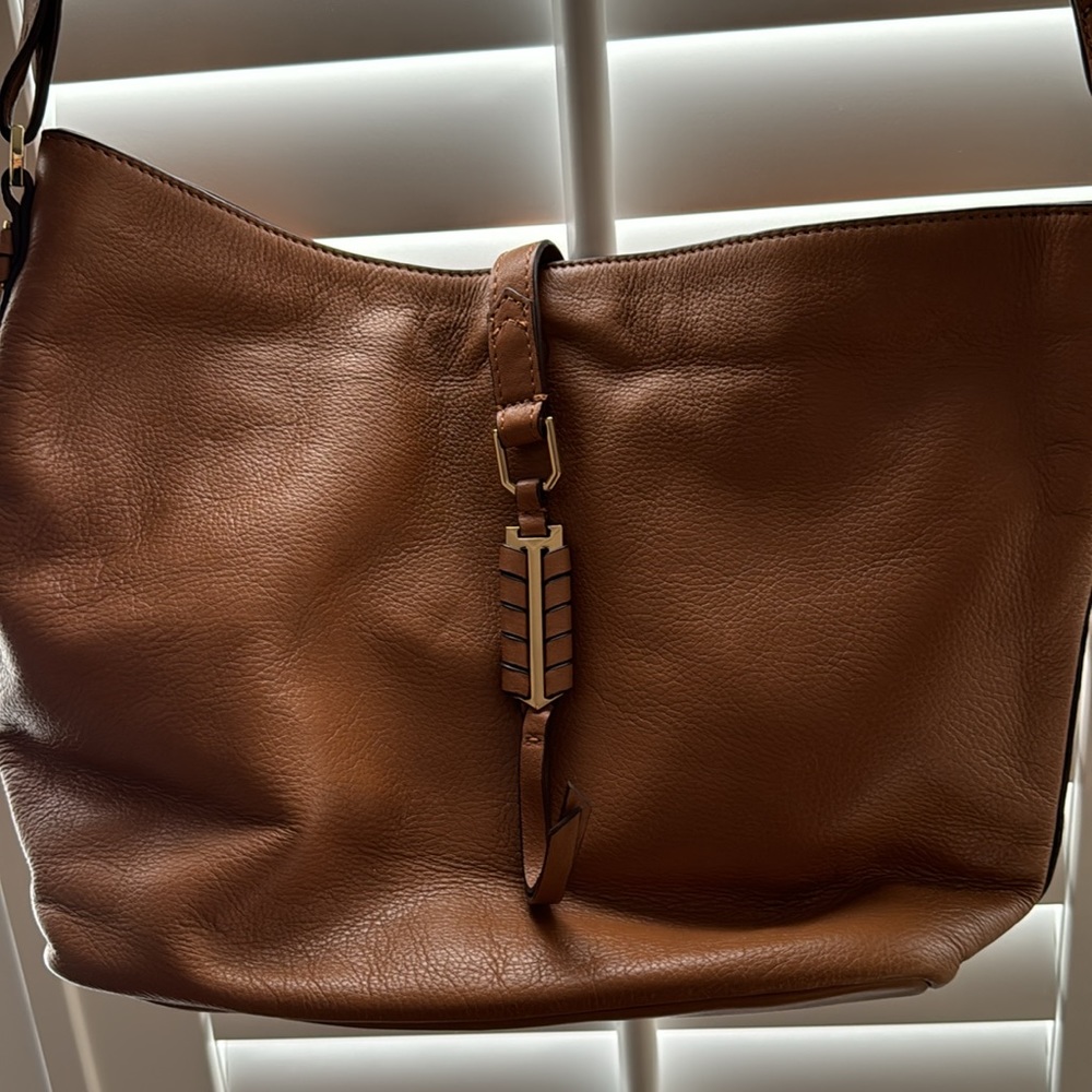 Brown Leather Cross Body Bag